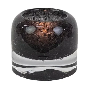 Leah ljuslykta Ø7,5 cm, Svart Olsson & Jensen