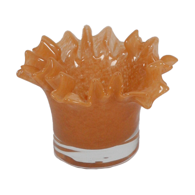Olsson & Jensen Loa ljuskopp 14 cm Persika | Skandinavisk Design | Ljuslyktor & Ljusfat | Orange