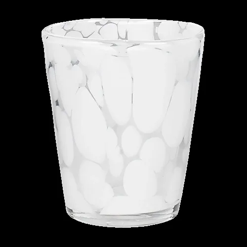 Olsson & Jensen Milano glas Ø9x10 cm Vit