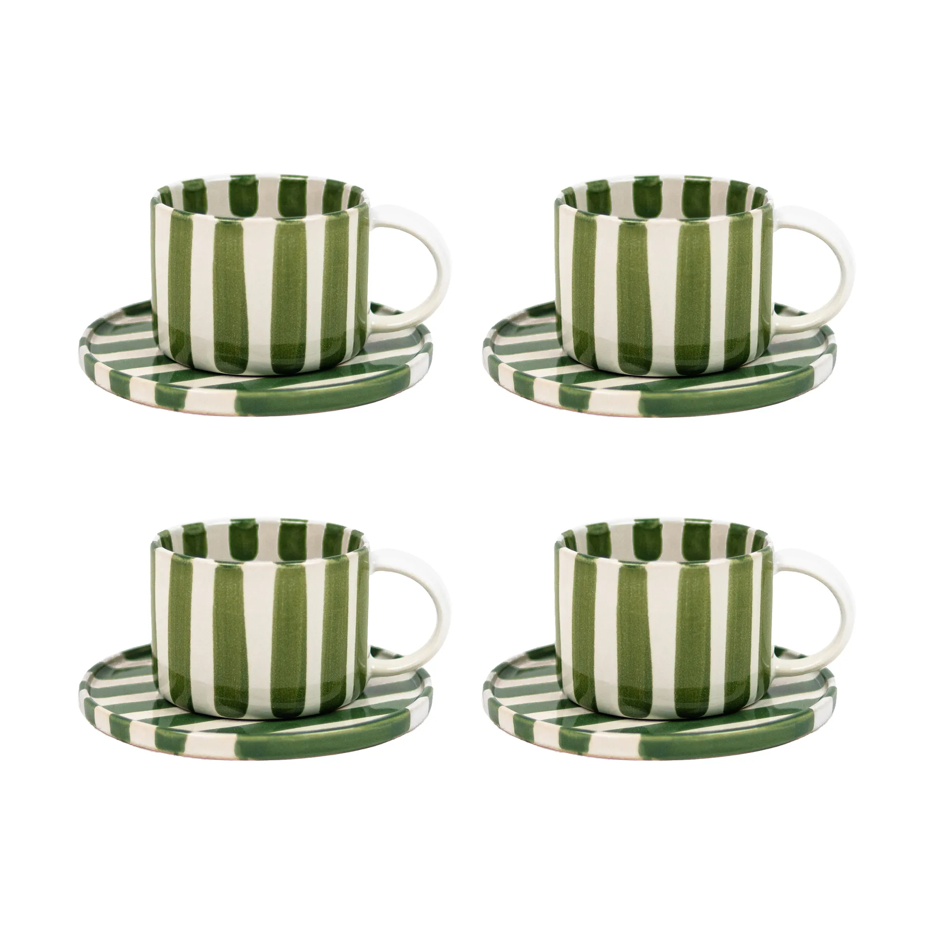 Monica kopp med fat 4-pack - Grön,  Olsson & Jensen
