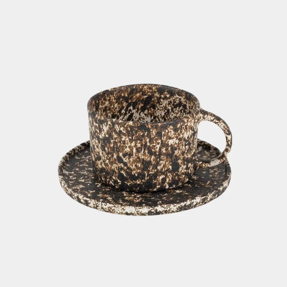 Olsson & Jensen Peppar kopp med fat Brun