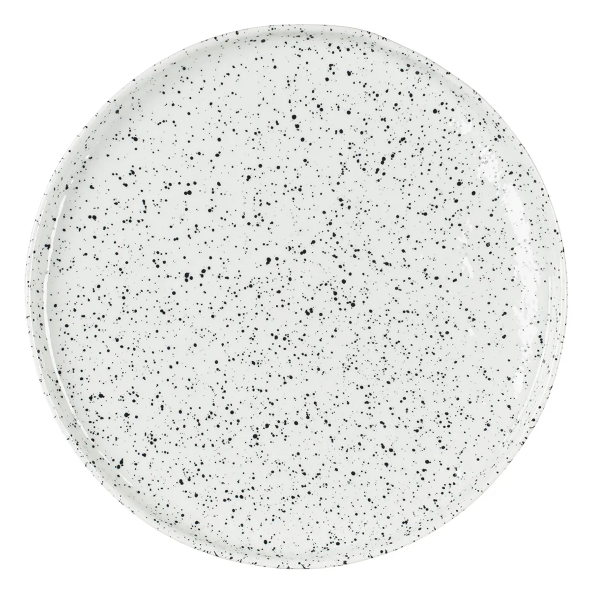 Olsson & Jensen Poppi assiett 21 cm vit-svart