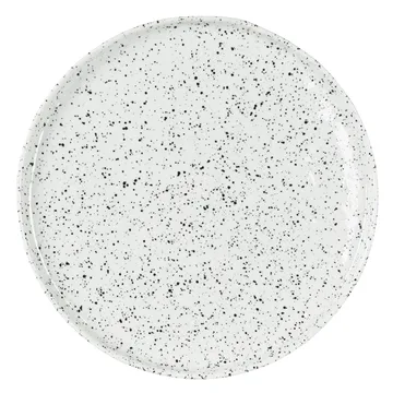 Poppi mattallrik 27 cm - vit-svart - Olsson & Jensen