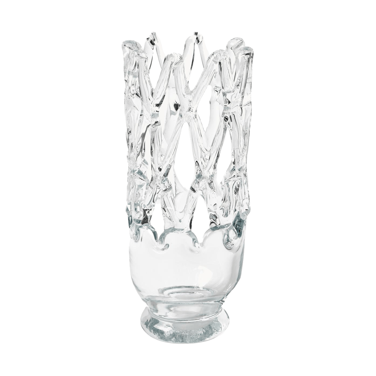 Olsson & Jensen Timantti vas liten 33 cm Klar | Skandinavisk Design | Vaser | Transparent