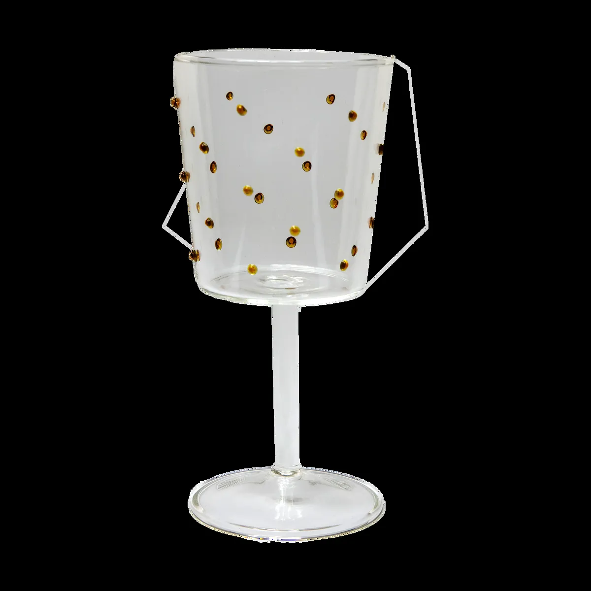 Olsson & Jensen Venezia vinglas Bärnsten prickar