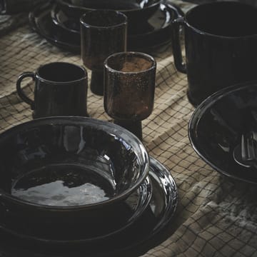 Yuki middagstallrik - Brun-svart - Olsson & Jensen