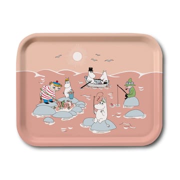 Fiske Mumin sommar 2022 bricka 20x27 cm - Rosa - Opto Design