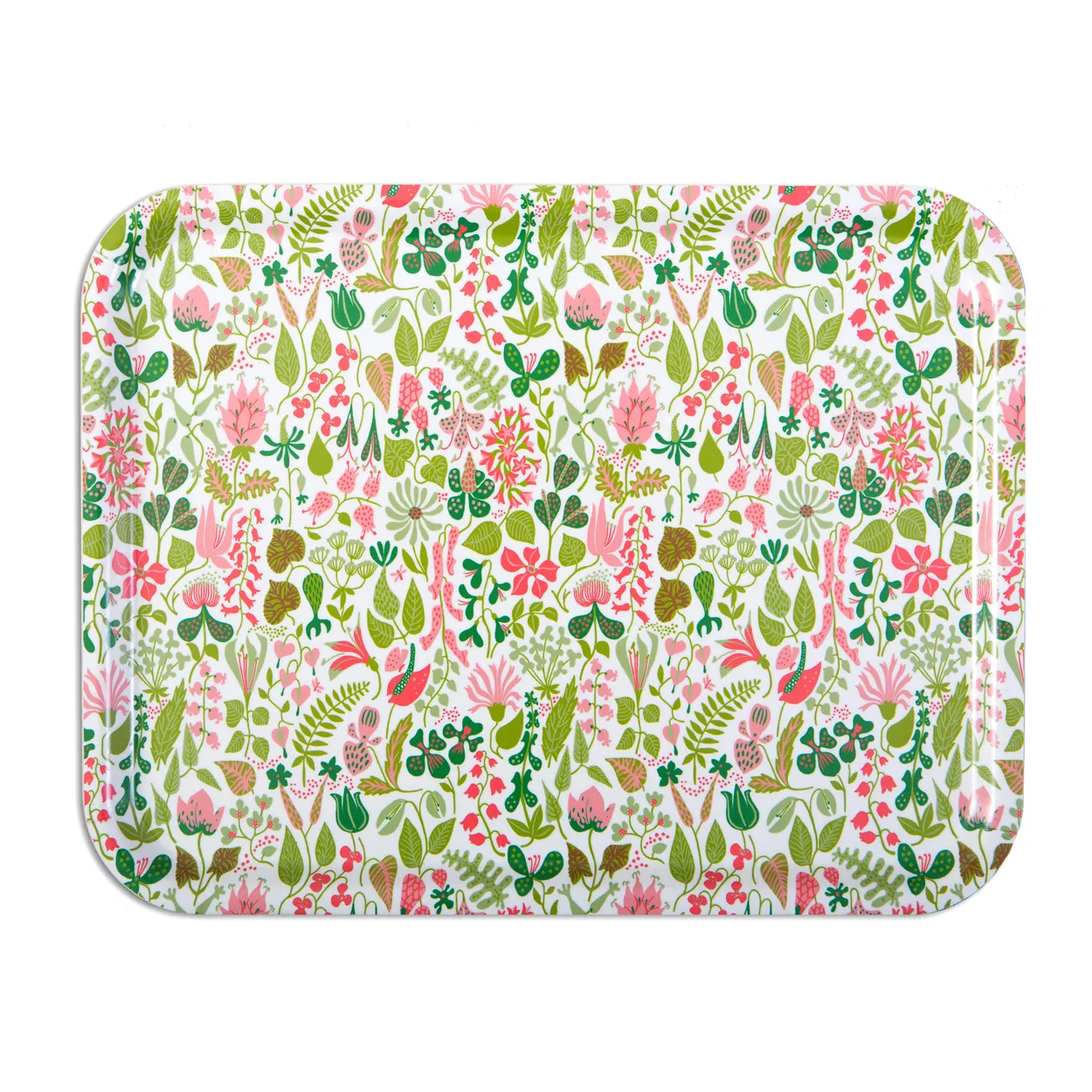 Opto Design Herbarium rosa bricka 36x28 cm | Skandinavisk Design | Brickor | Vit