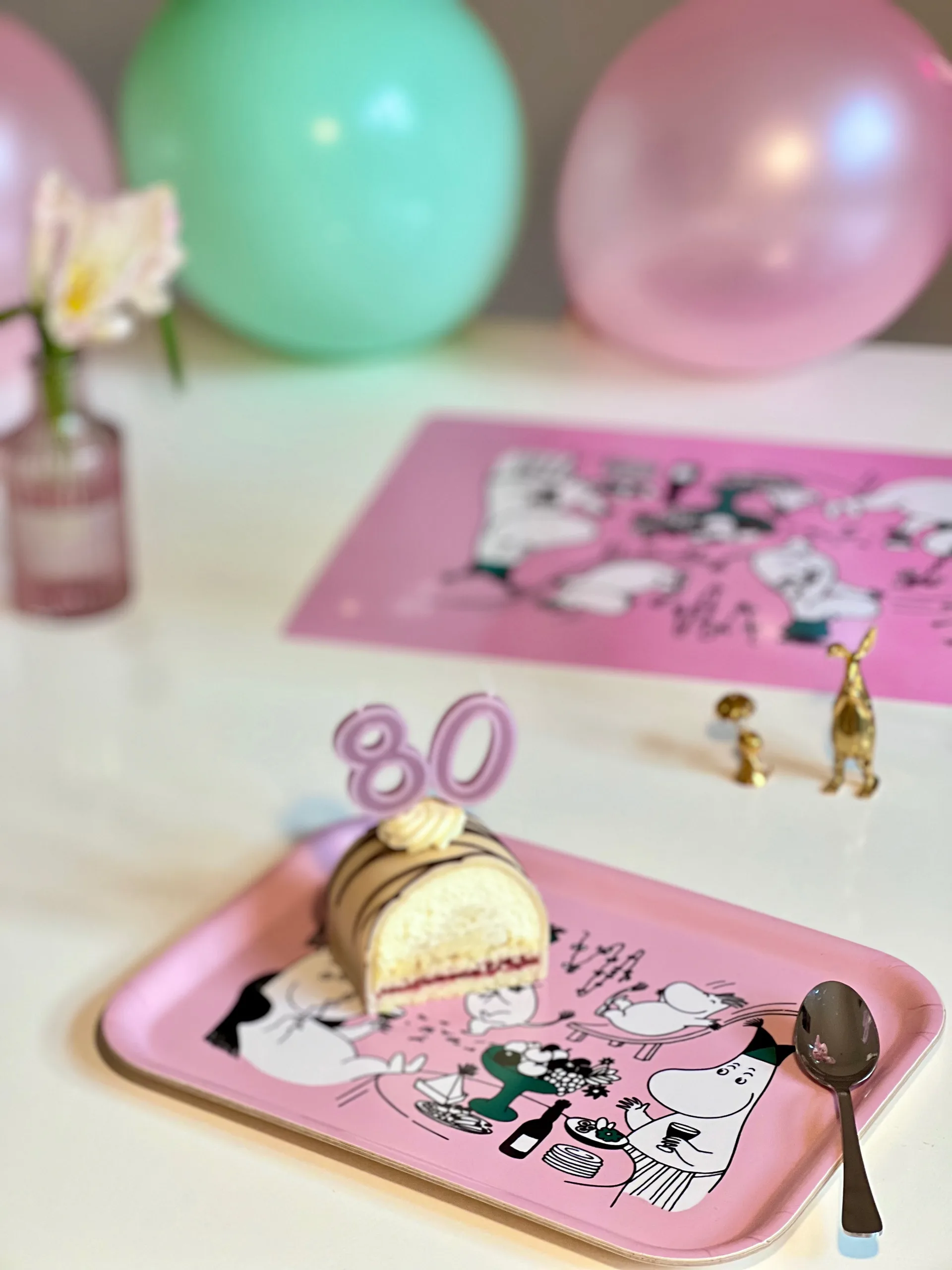 Moomin 80 bricka 20x27 cm, Rosa Opto Design