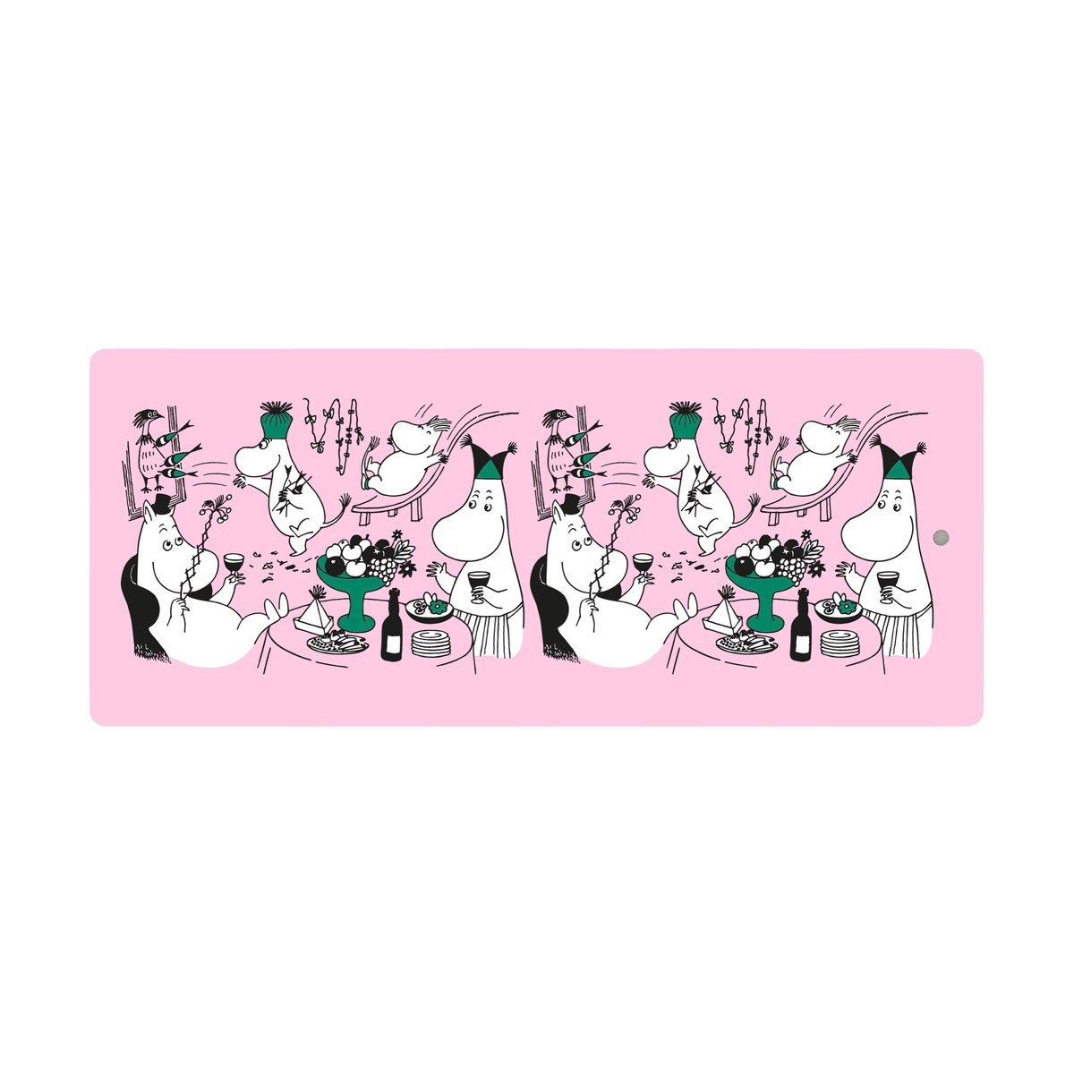 Opto Design Moomin 80 serveringsbricka 17x40 cm Rosa