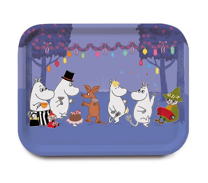 Moomin Dancing bricka - Blå - Opto Design