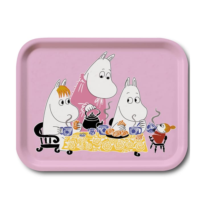 Moomin Teaparty bricka - rosa - Opto Design