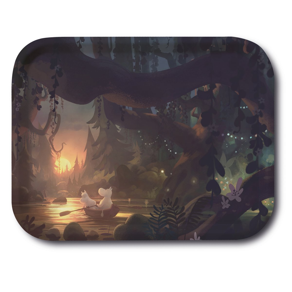 Opto Design Moomin TV-Series bricka 27x20 cm Moomin in the forest