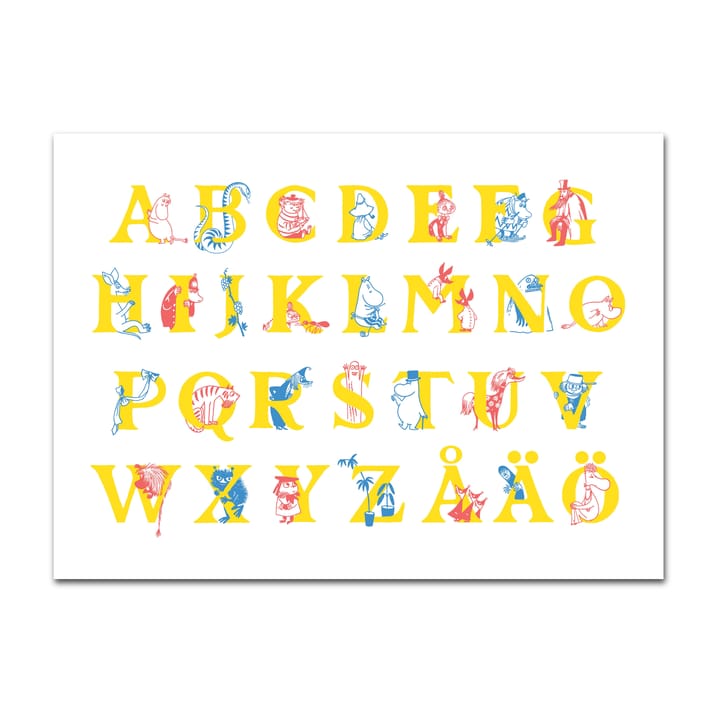 Mumin ABC bordstablett - 30x40 cm - Opto Design