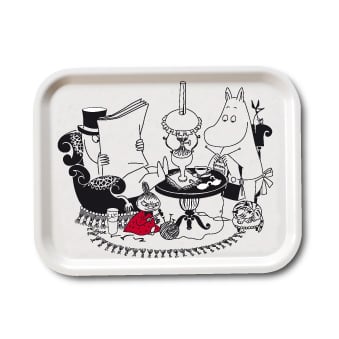 Opto Design Papa Reading bricka 27x20 cm | Skandinavisk Design | Brickor | Vit