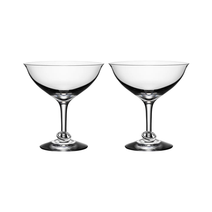 Amor Vincit Omnia glas - champagne coupe, 2-pack - Orrefors