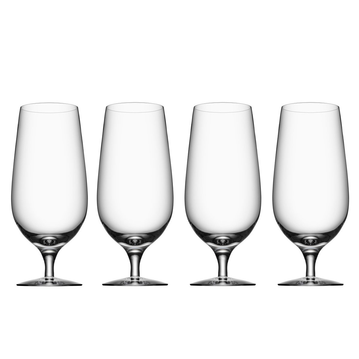 Orrefors Beer lager ölglas 4-pack 60 cl | Skandinavisk Design | Ölglas | Transparent