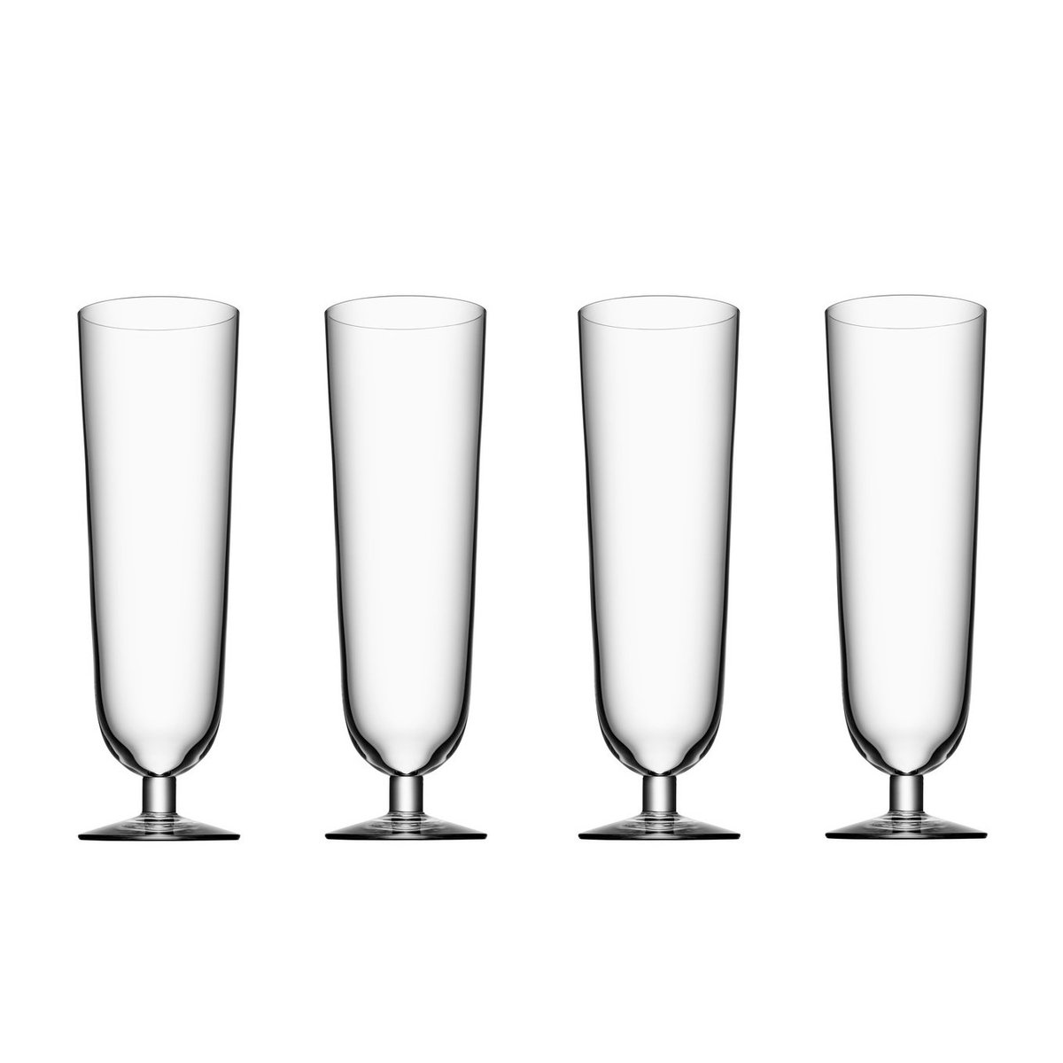 Orrefors Beer pils ölglas 4-pack 47 cl | Skandinavisk Design | Ölglas | Transparent