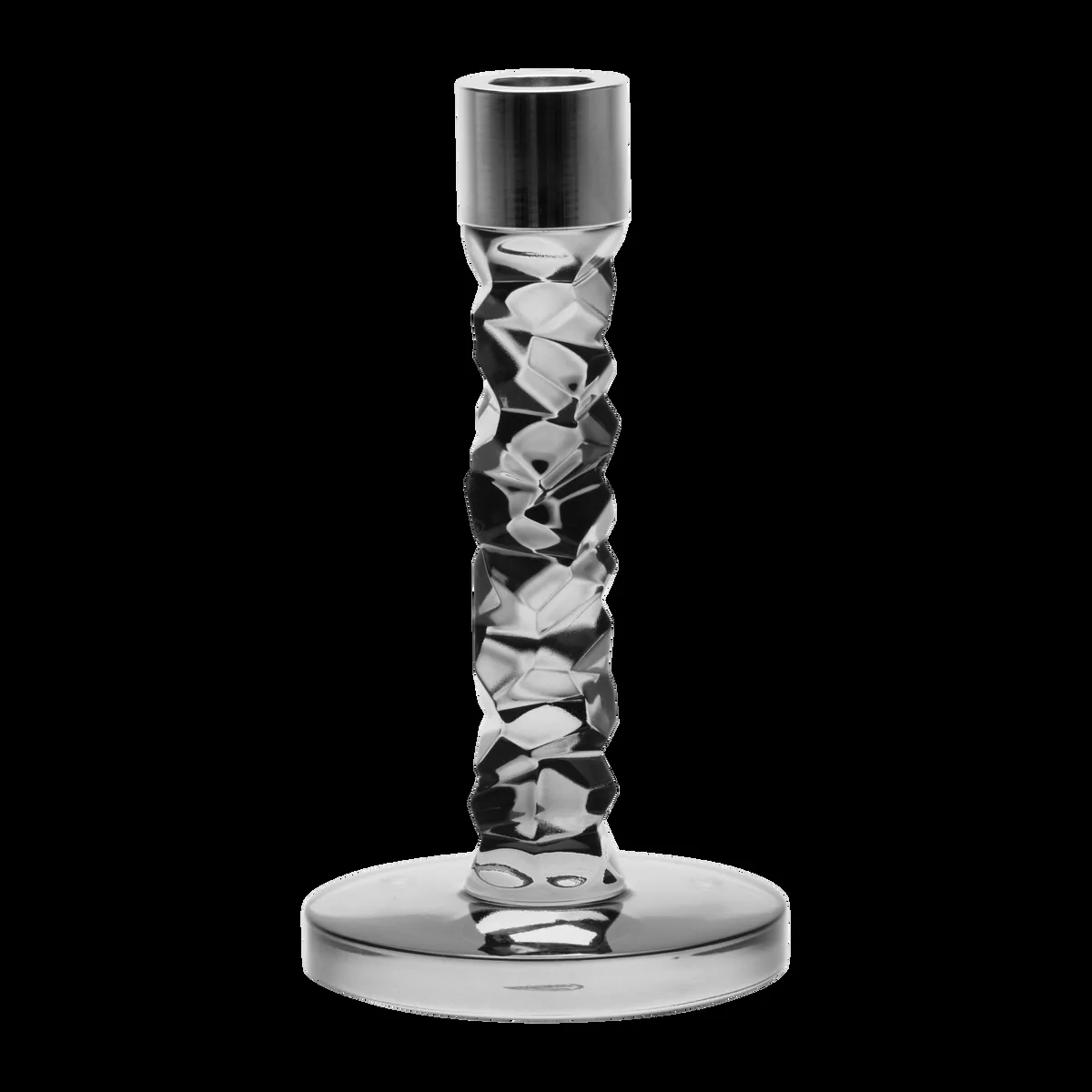 Orrefors Carat ljusstake antracit 183 mm