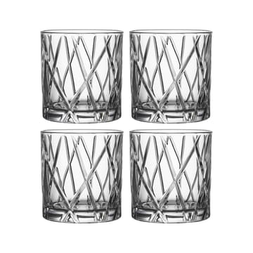 City Double Old Fashioned glas 4-pack - 34 cl - Orrefors