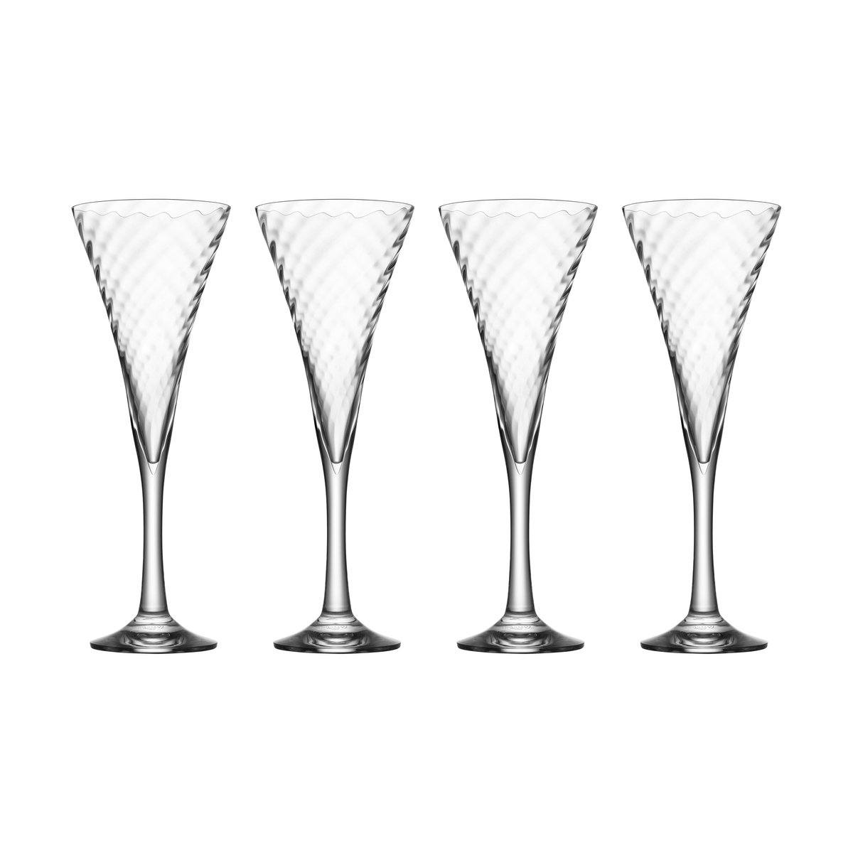 Orrefors Helena champagneglas 25 cl 4-pack Klar | Skandinavisk Design | Champagneglas | Transparent