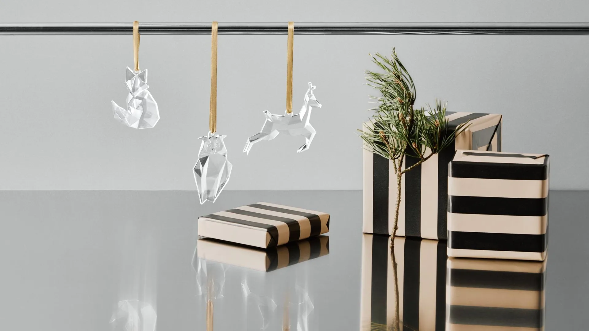 Holiday ornaments, Uggla Orrefors