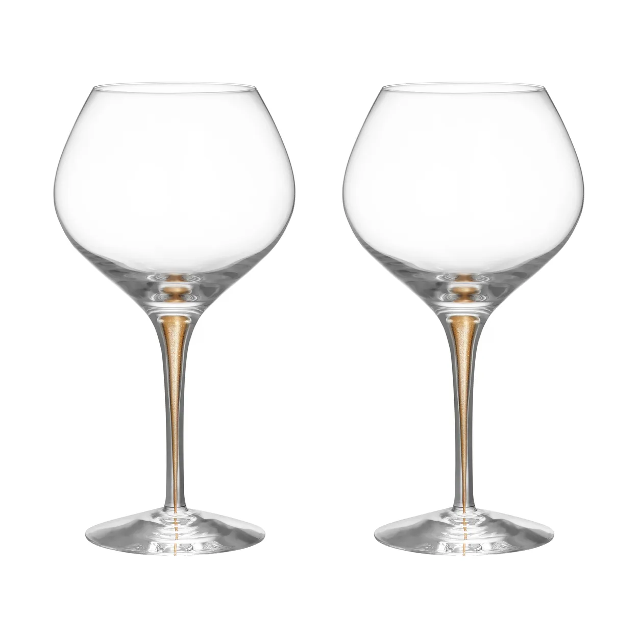 Orrefors Intermezzo Bouquet vinglas 70 cl 2-pack Guld