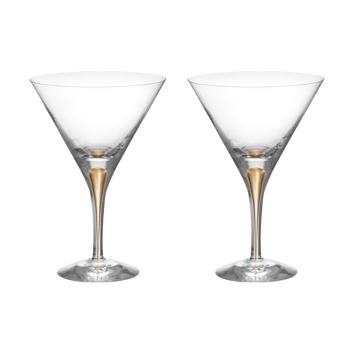 Intermezzo martiniglas 25 cl 2-pack - Guld - Orrefors