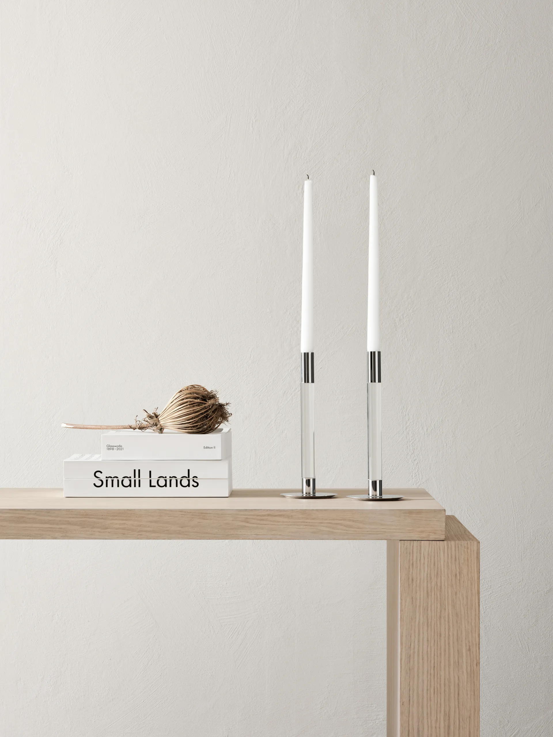 Lumiere ljusstake 26,5 cm 2-pack, Klar Orrefors