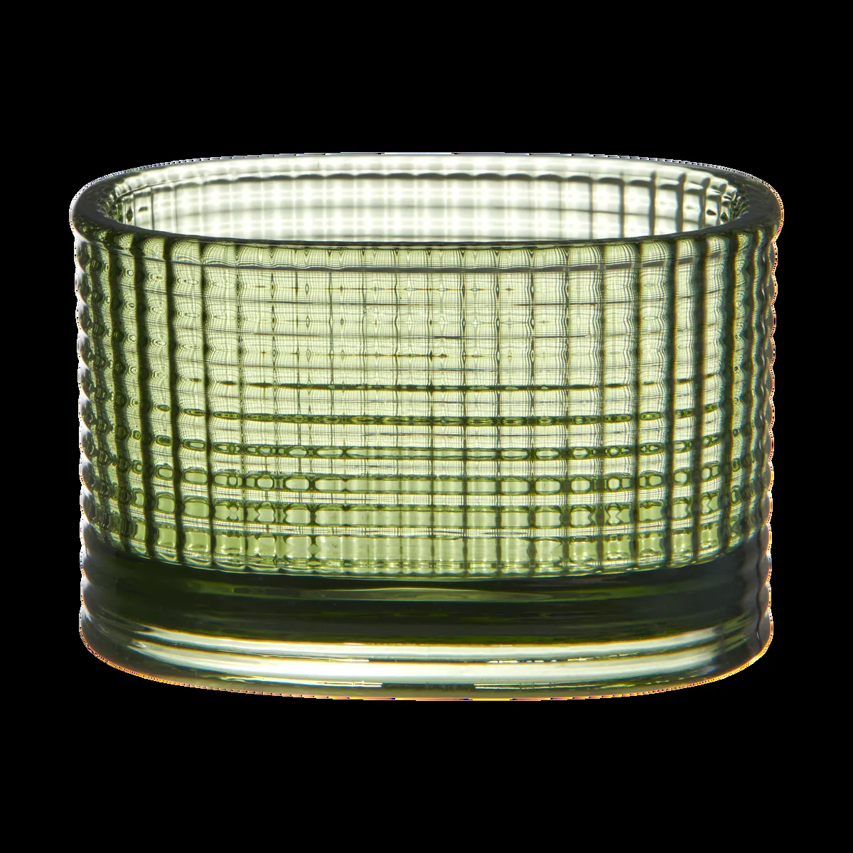 Orrefors Magica ljuslykta super ellipse 5 cm Grön