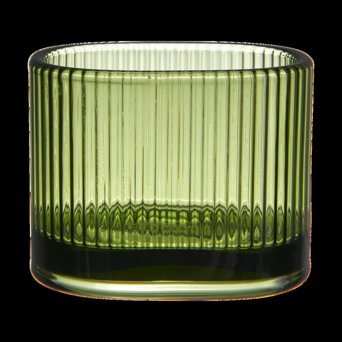 Orrefors Magica ljuslykta super ellipse 7 cm Grön