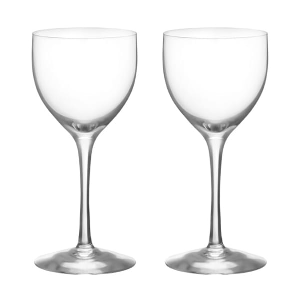 More Nick & Nora glas 17 cl 2-pack, Klar Orrefors