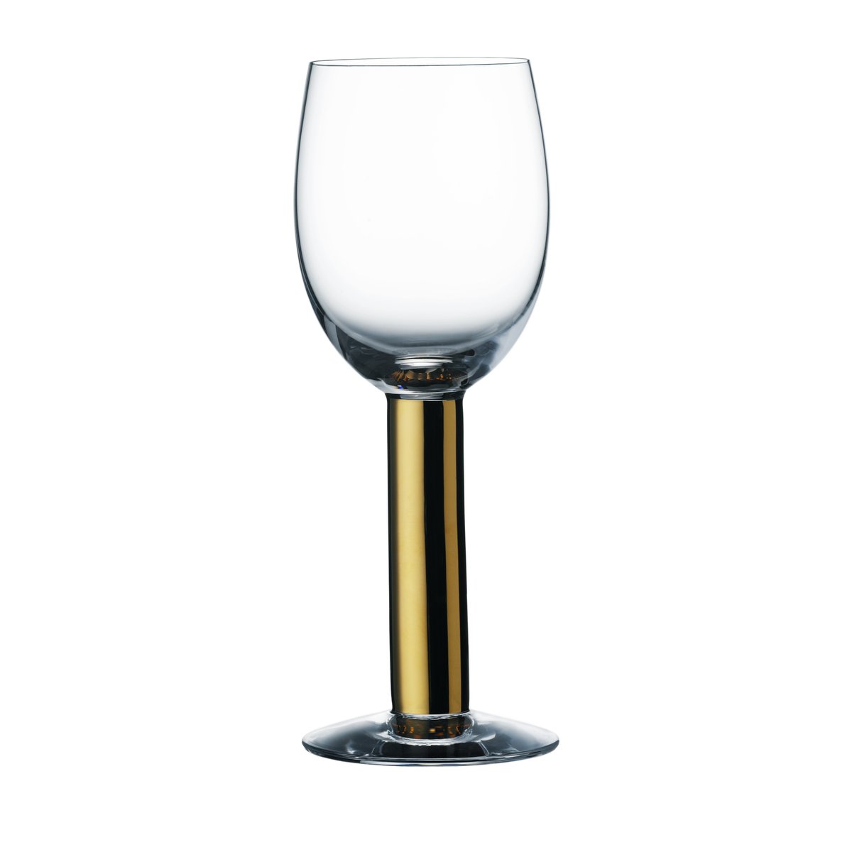 Orrefors Nobel vinglas 20 cl Clear / Gold | Skandinavisk Design | Vinglas | Guldfärgad