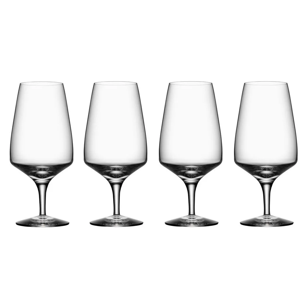 Orrefors Pulse ölglas 4-pack 4-pack | Skandinavisk Design | Ölglas | Transparent