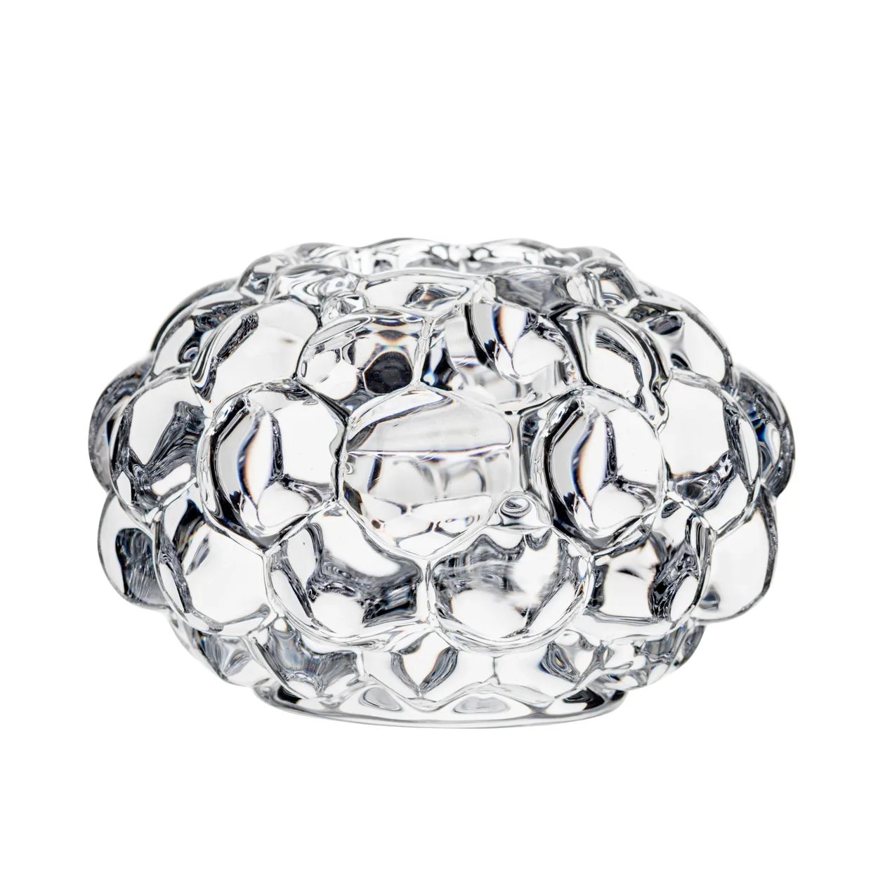 Orrefors Raspberry ljuslykta mellan | Skandinavisk Design | Ljuslyktor & Ljusfat | Transparent