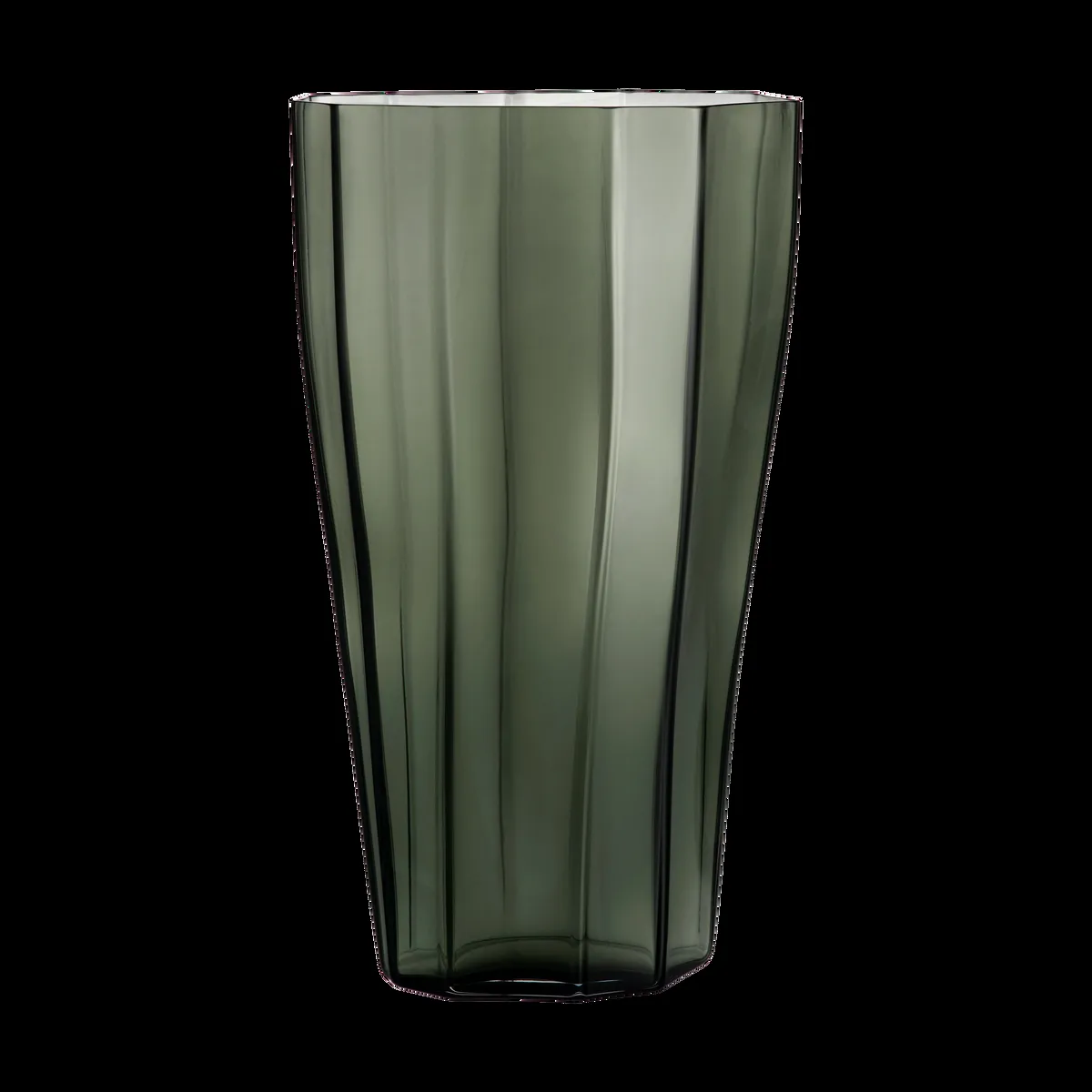 Orrefors Reed vas 50 cm Mossgrön