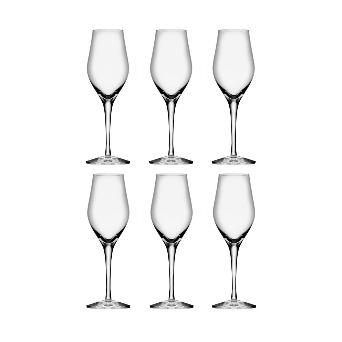 Orrefors Sense champagneglas 25,5 cl 6-pack Klar | Skandinavisk Design | Champagneglas | Transparent