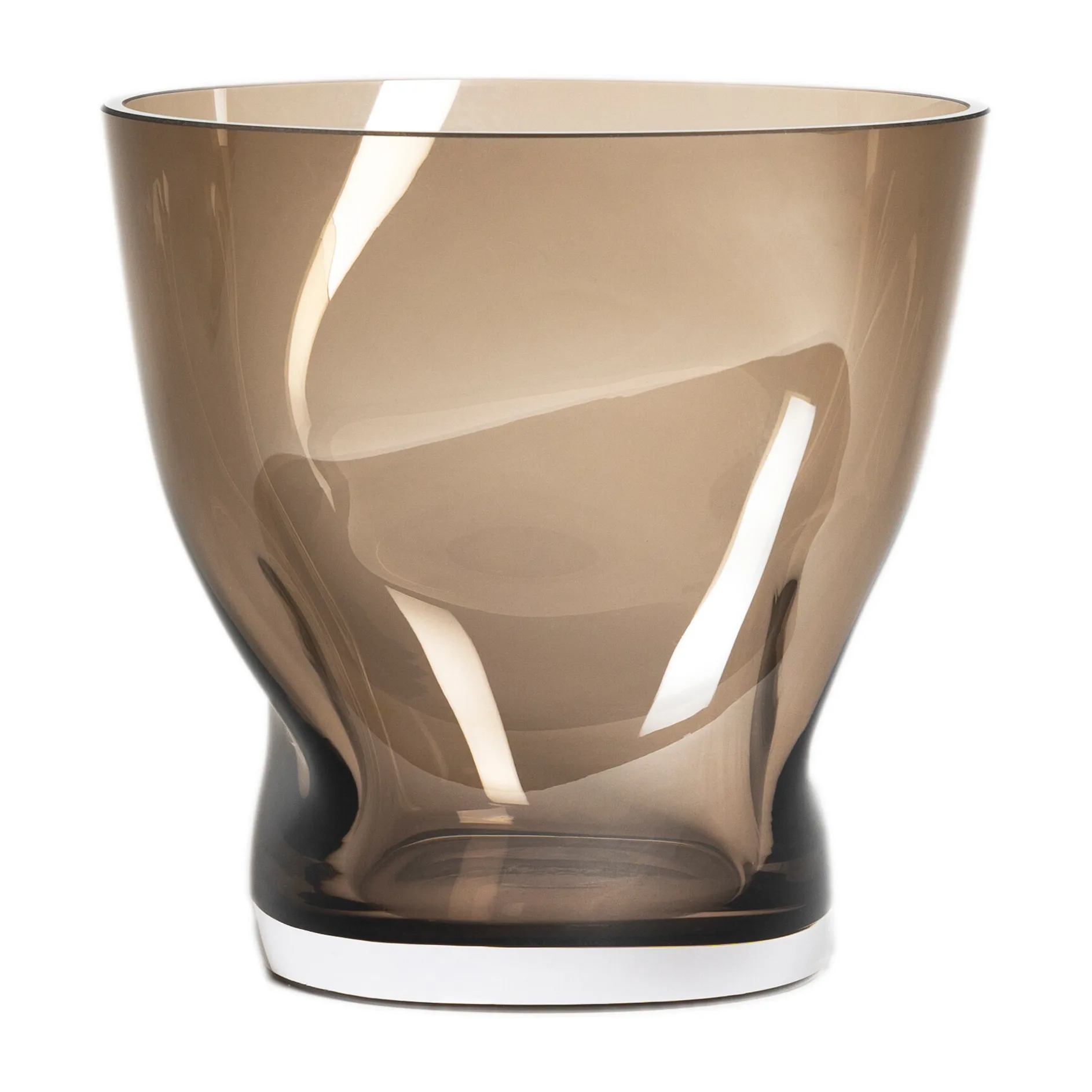 Squeeze tulpanvas 18 cm, Brun Orrefors
