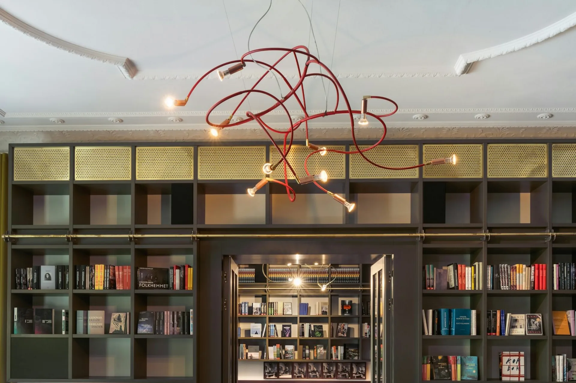 Andromeda taklampa 108 cm, Grönt stål Örsjö Belysning