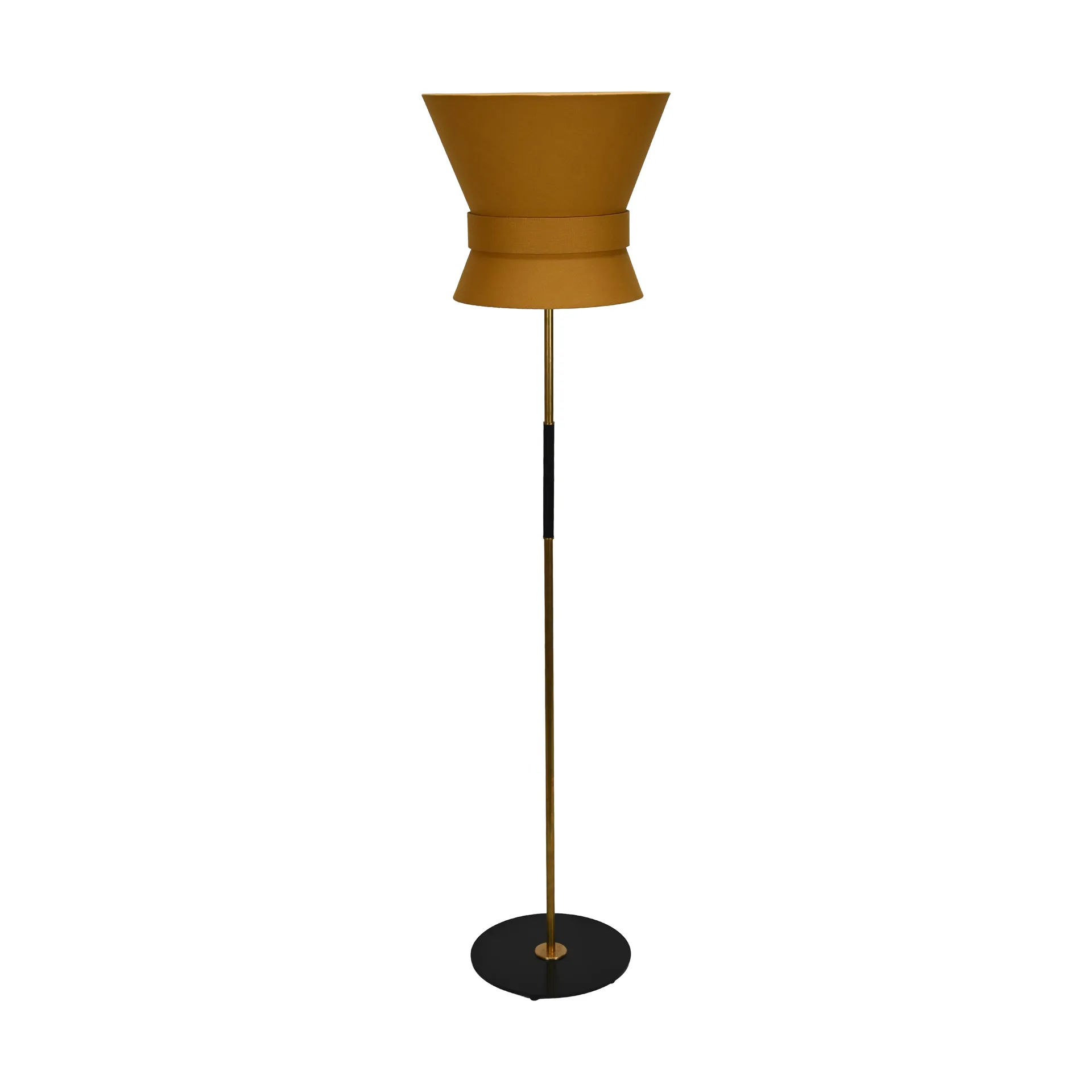 Bow golvlampa, Rå mässing-yellow ochre, large 159 cm Örsjö Belysning
