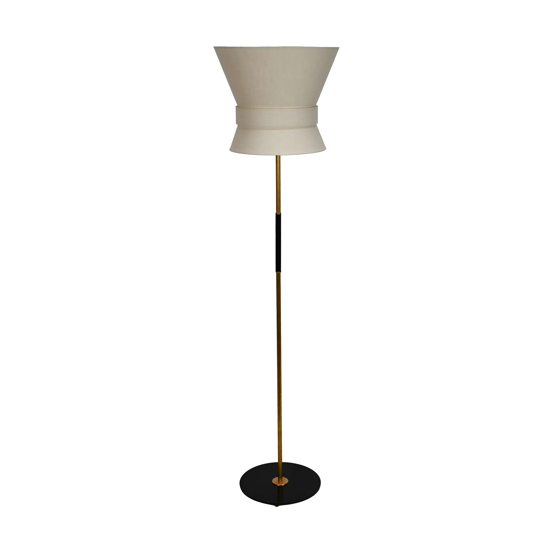 Bow golvlampa, Svart-cream white, large 159 cm Örsjö Belysning