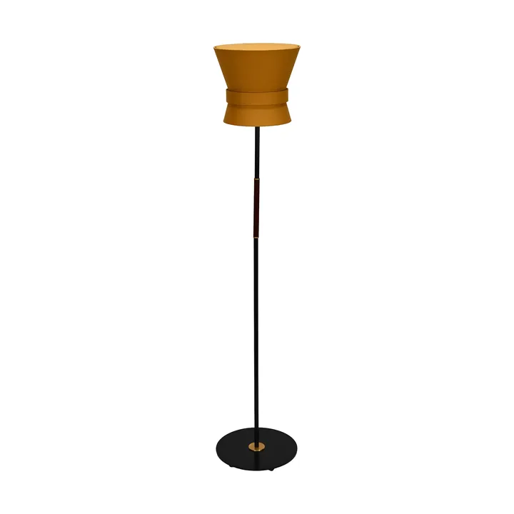 Bow golvlampa - Svart-yellow ochre, small 147 cm - Örsjö Belysning