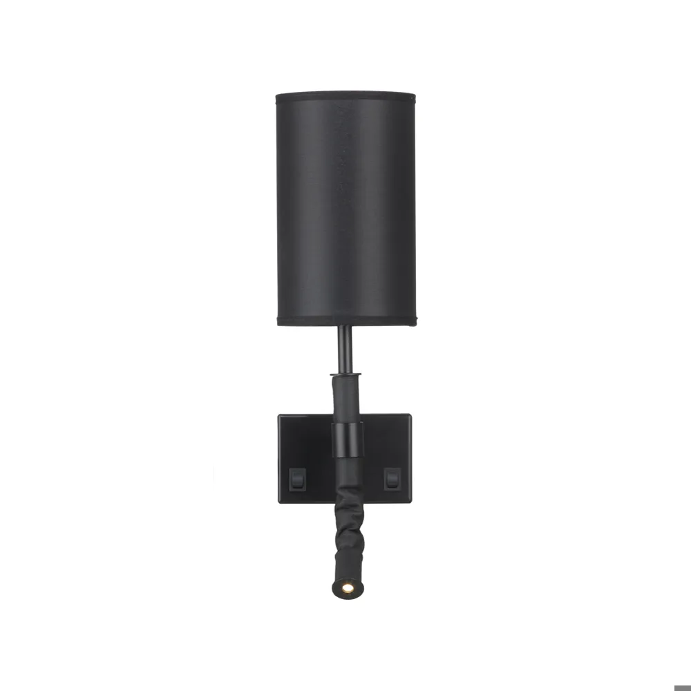 Örsjö Belysning Butler vägglampa fast montering svart