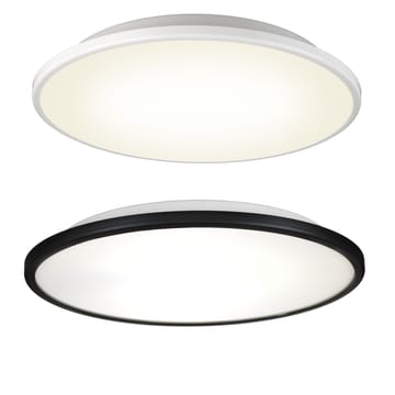 Disc taklampa - svart - vitt opalglas - Örsjö Belysning