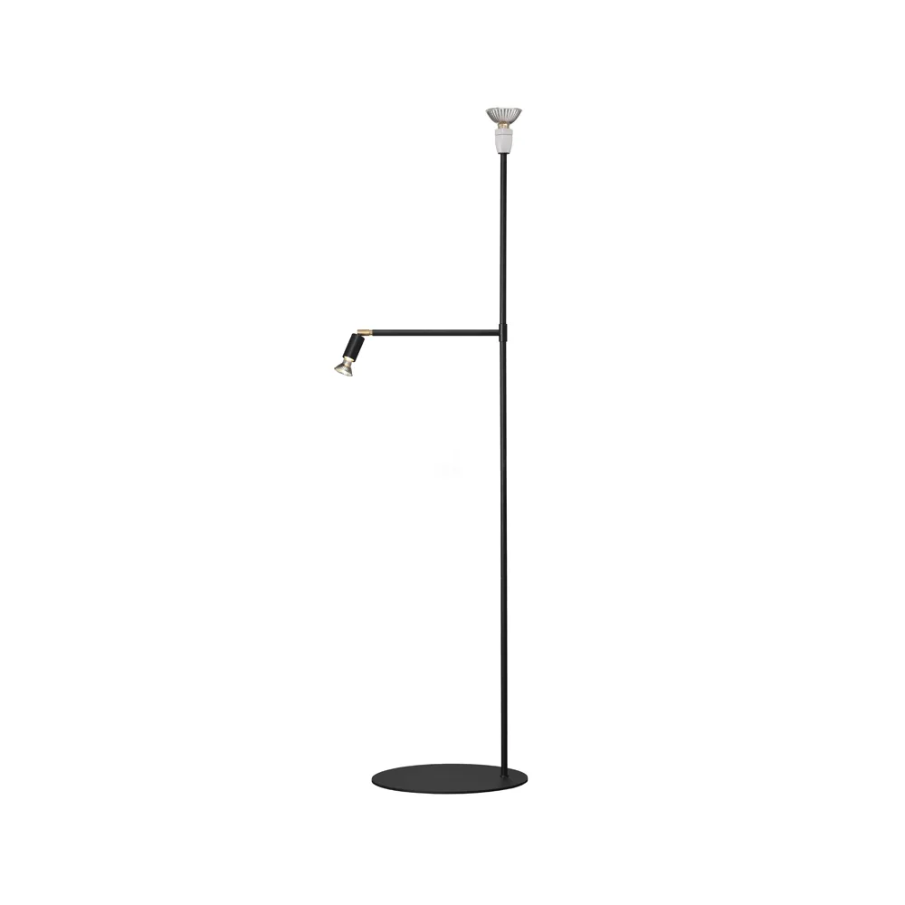 Galax golvlampa, svart struktur