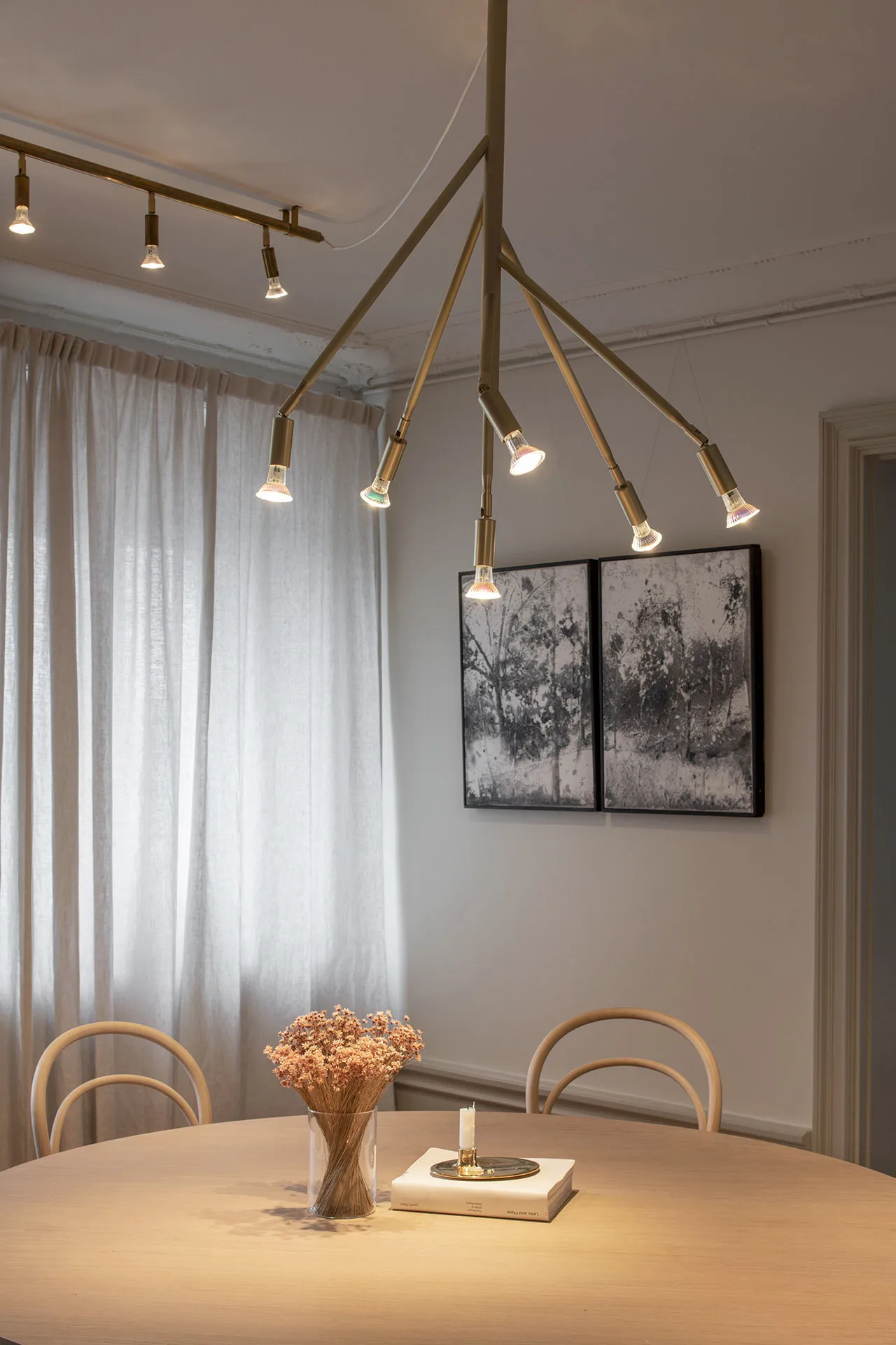 Kvist 6 pendel, rå koppar Örsjö Belysning