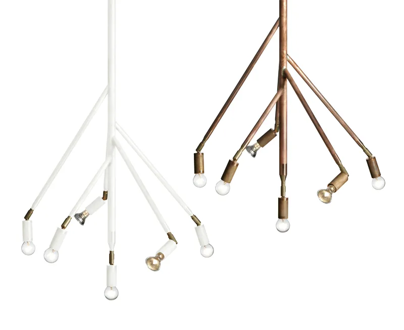 Kvist 6 pendel, rå koppar Örsjö Belysning