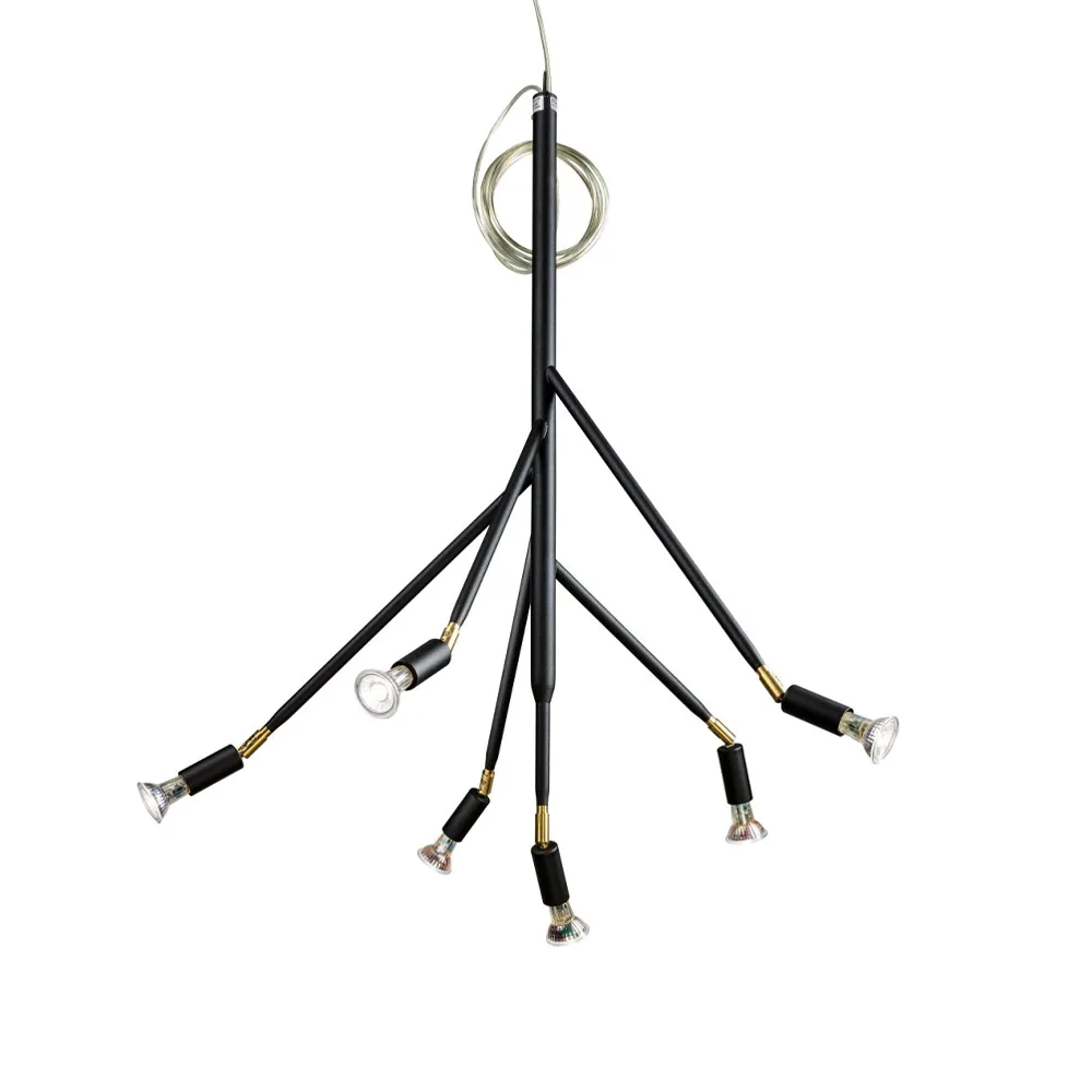 Kvist 6 pendel, svart Örsjö Belysning