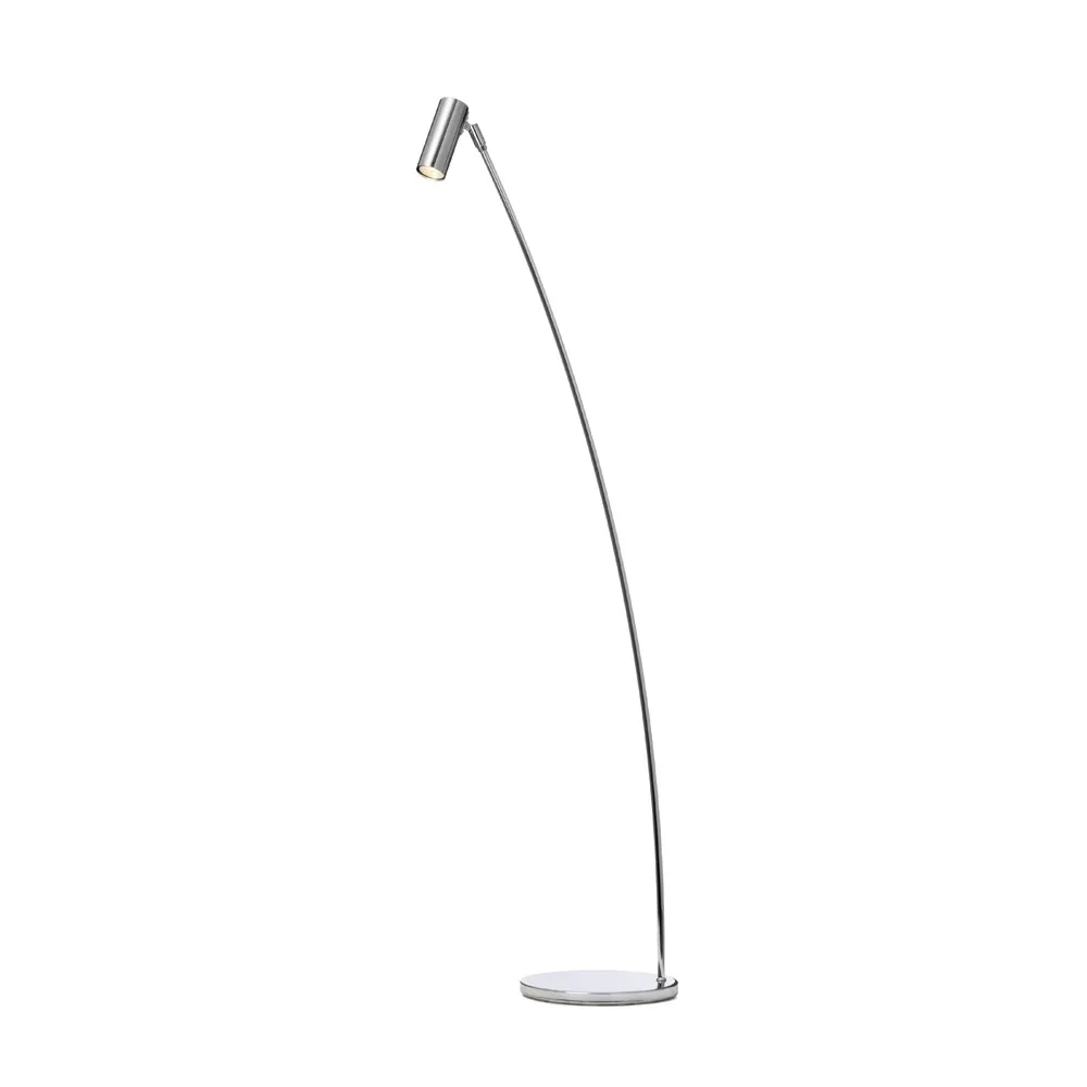 Puck golvlampa, krom