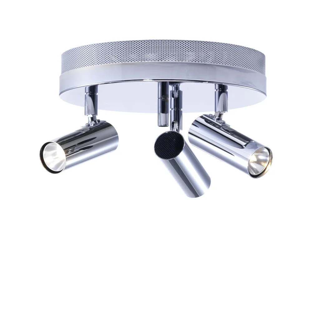 Puck taklampa, krom, 3 lampor Örsjö Belysning